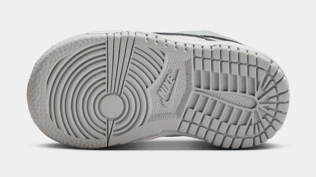 Dunk Low Infant Toddler Lifestyle Shoes (White/White/Light Smoke Grey)