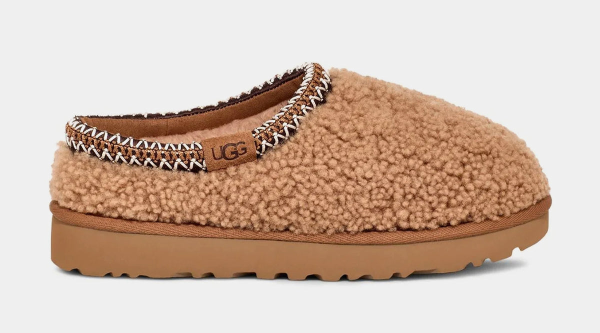 Tasman Maxi Curly Slipper Womens Sandals (Chestnut)