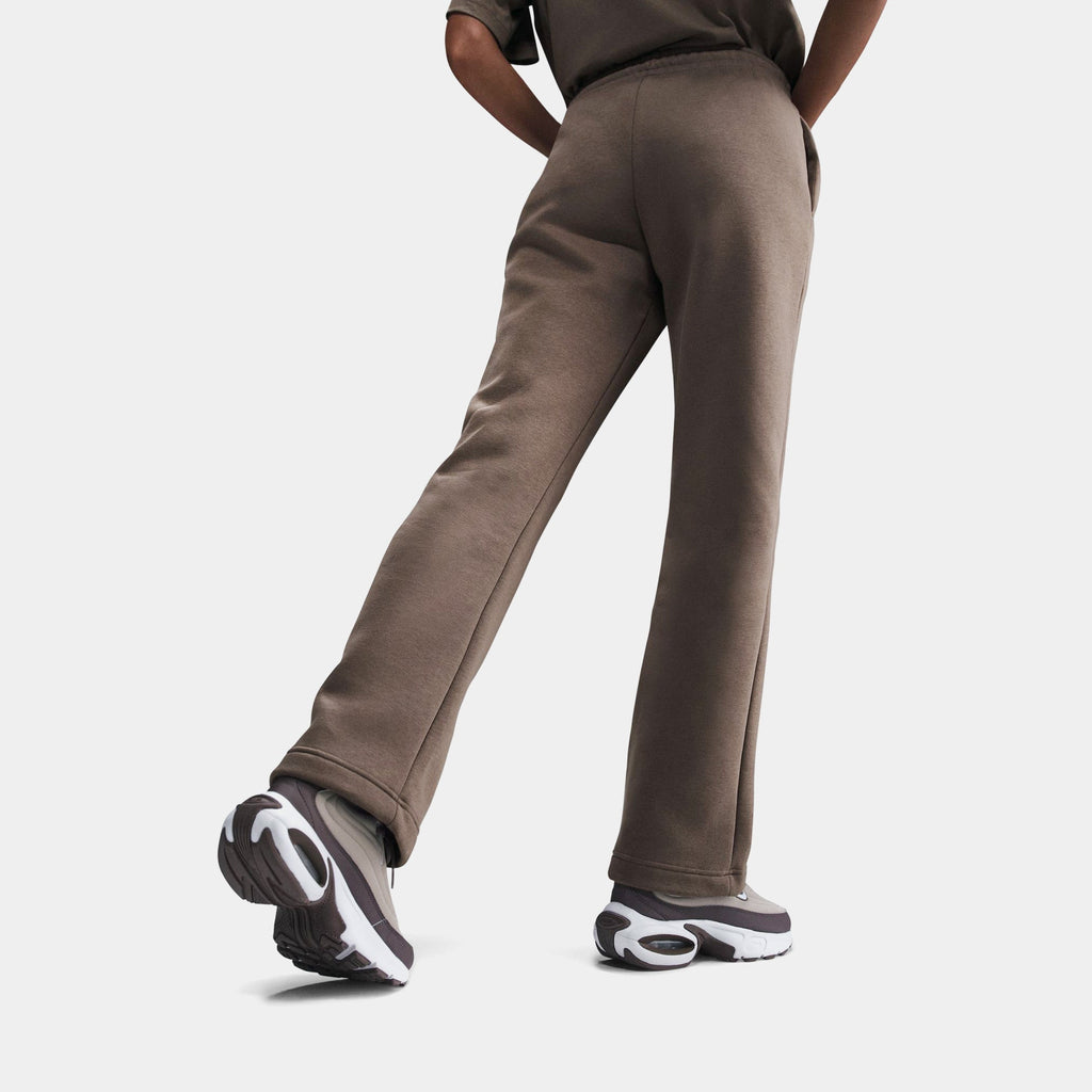 NSW Phoenix Fleece Open Hem Womens Sweatpants (Brown/Beige)