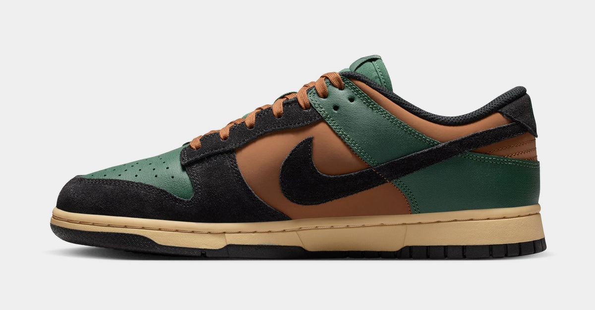 Dunk Low Retro Mens Lifestyle Shoes (Fir/Light British Tan/Sesame/Black)