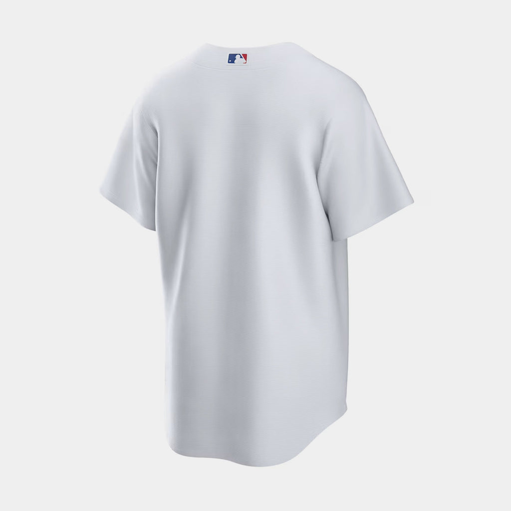 Los Angeles Dodgers Home Button Up Mens Jersey (Blue/White)