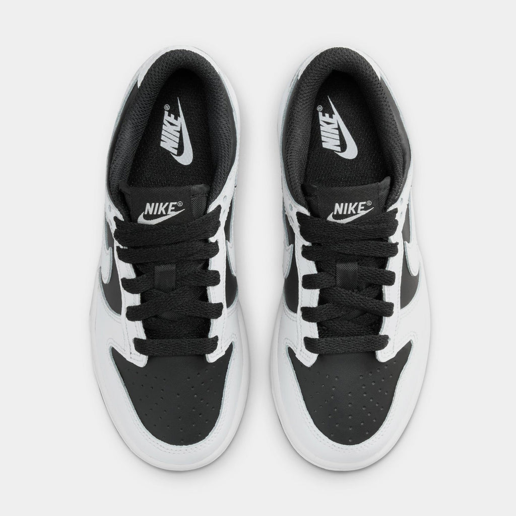 Dunk Low Preschool Lifestyle Shoes (Black/Platinum Tint/White)