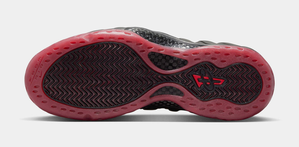 Air Foamposite One Mens Basketball Shoes (Black/Varsity Red)