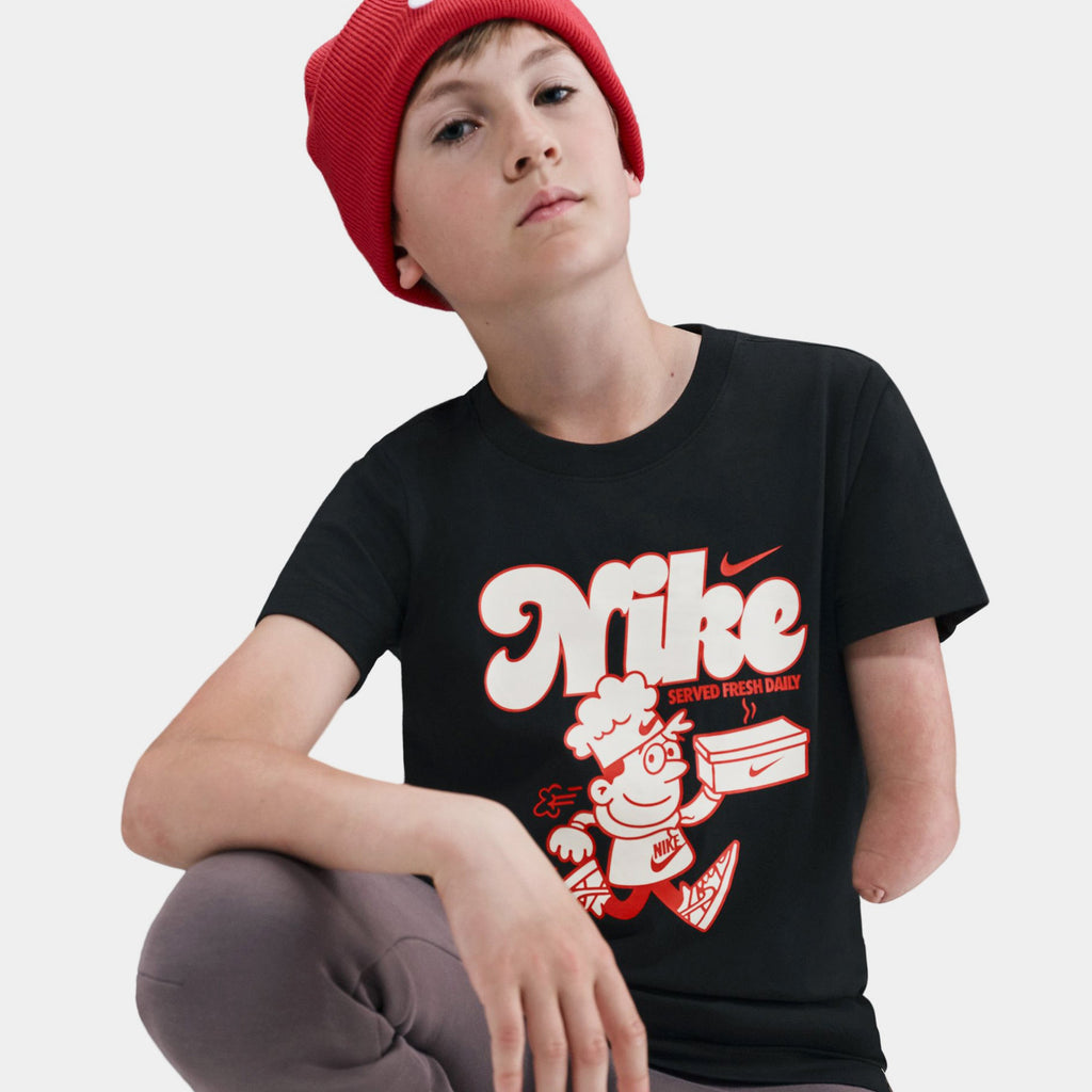 NSW Served Fresh Daily Grade School Short Sleeve Shirt (Black)