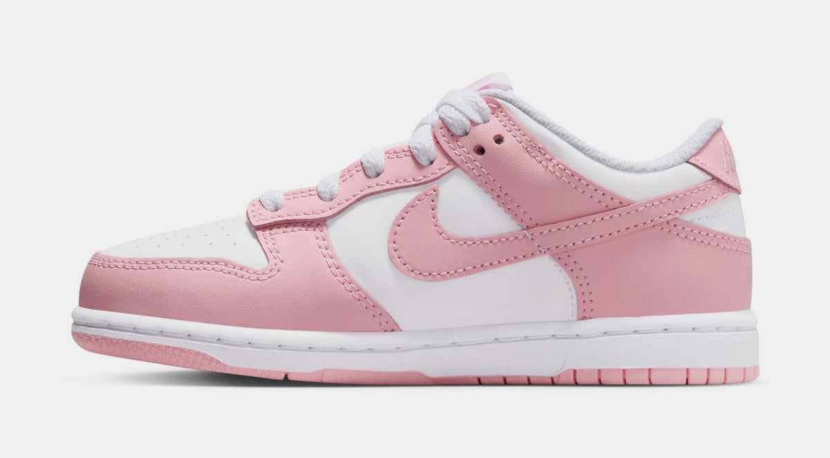 Dunk Low Preschool Lifestyle Shoes (Laser Fuchsia/White/Laser Fuchsia)