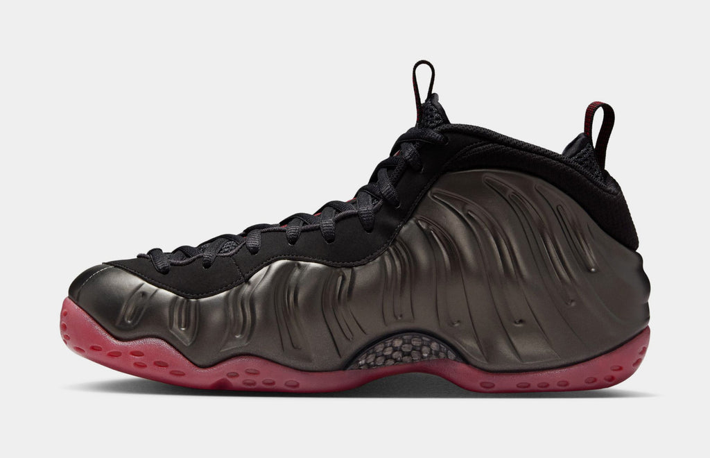 Air Foamposite One Mens Basketball Shoes (Black/Varsity Red)