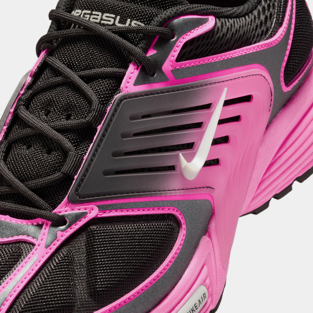 Air Pegasus Wave Mens Running Shoes (Black/Metallic Platinum/Pink Blast) Final Sale