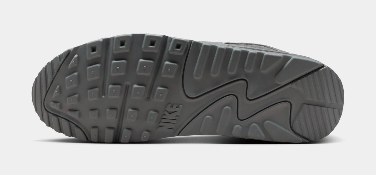 Air Max 90 Premium Mens Running Shoes (Smoke Grey/Black)