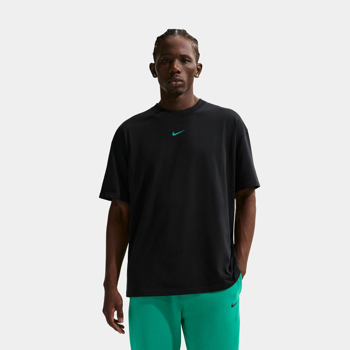 NOCTA Mens Short Sleeve Shirt (Black/Green)