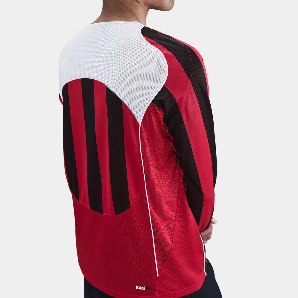 Total 90 Dri Fit Long Sleeve Mens Jersey (Gym Red/White/White/White)