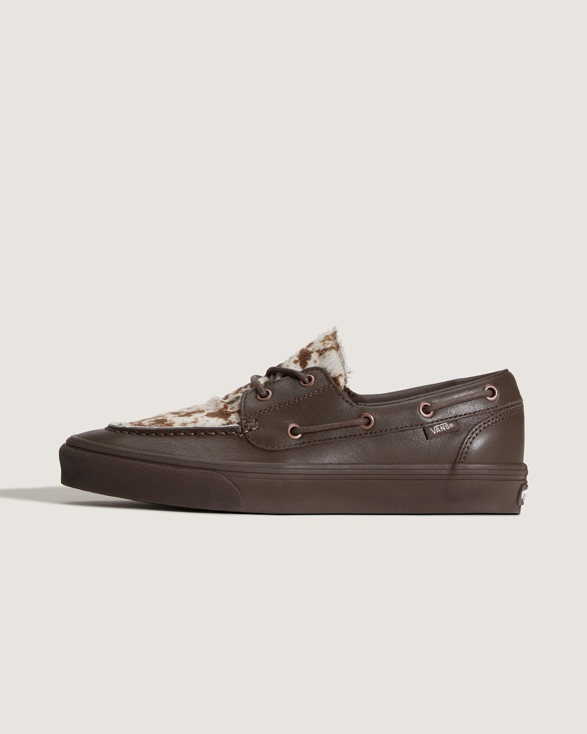 VN000Z96DRB VN000Z96DRB Vans 2 Eyelet Boat Shoe Pony Hair Dark Brown (Men's)