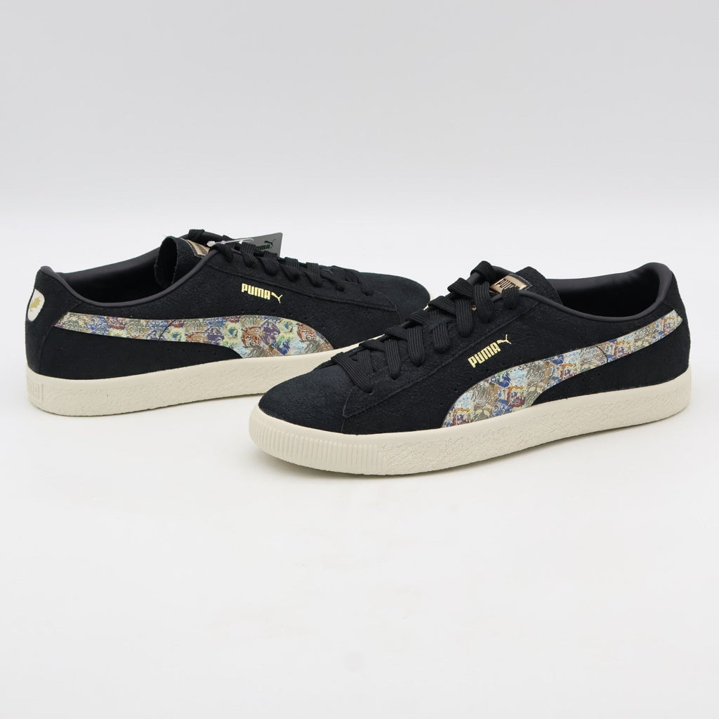 401817-01 Monster Hunter Puma Suede Vintage R Puma Black Warm White (Men's)