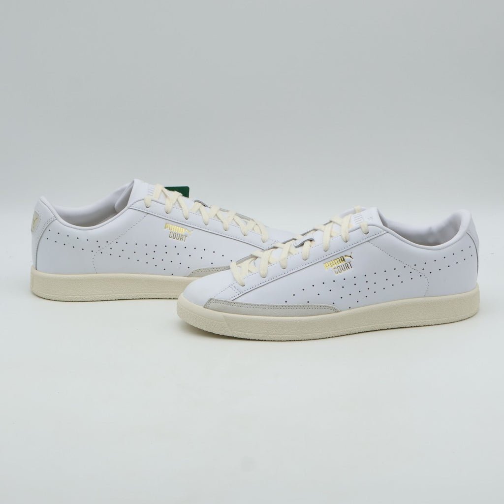 405348-01 Puma Court PUMA White Vapor Gray PUMA Gold (Men's)