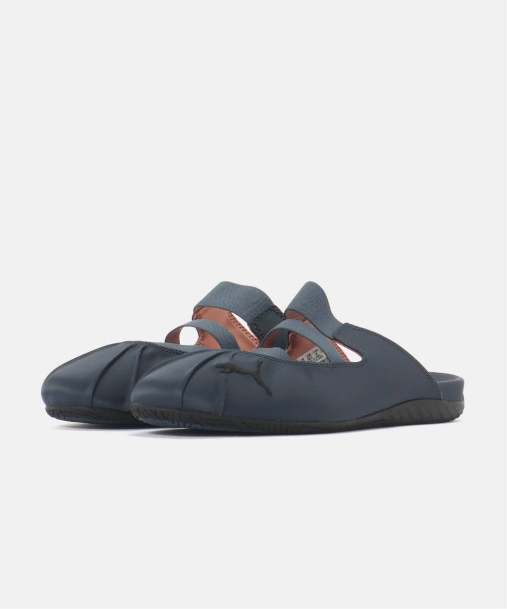 409911-01 Puma Speedcat Mule Satin "Blue Gray/Soft Clay" (Women's)