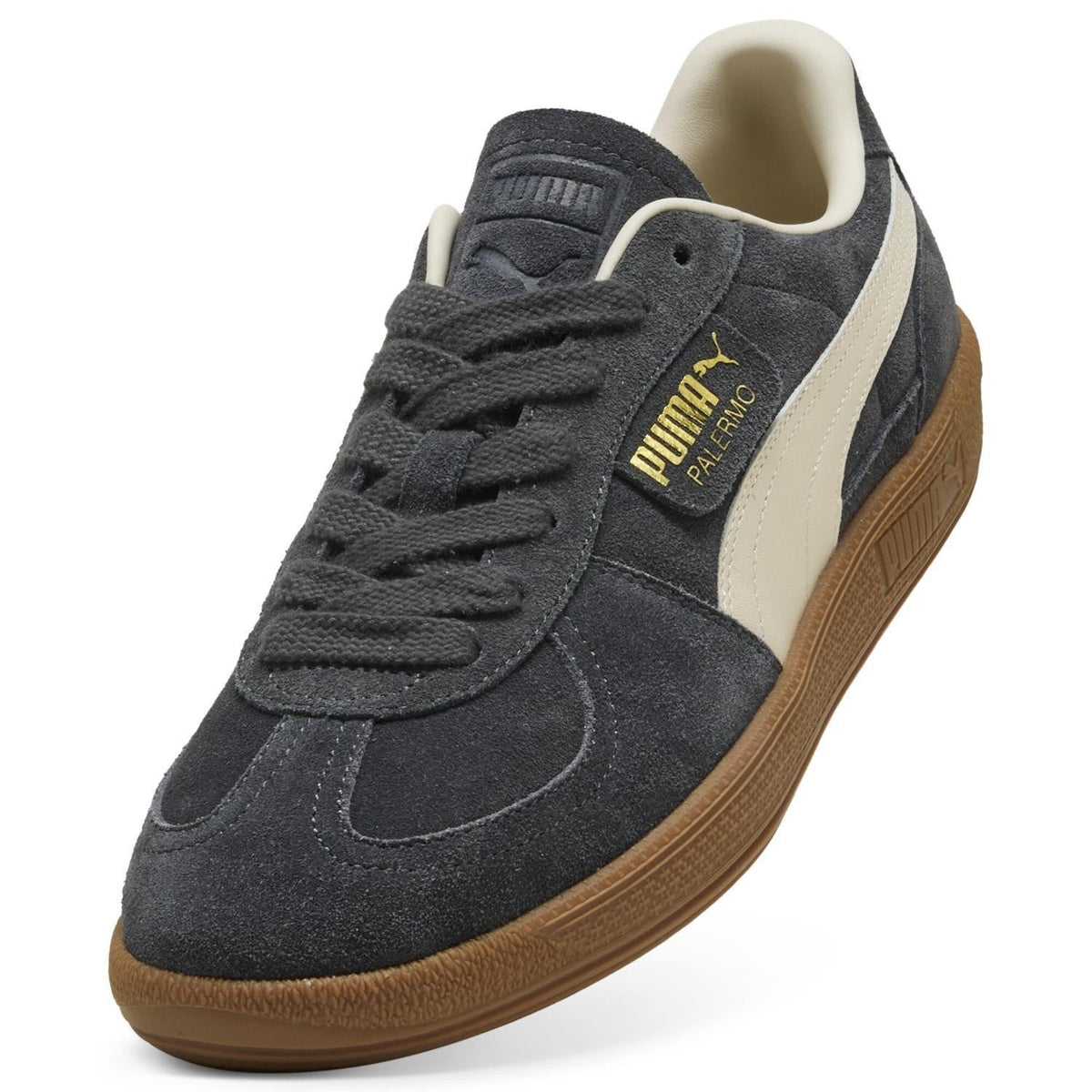 396463-81 Puma Palermo Dusky Gray Alpine Snow (Men's)