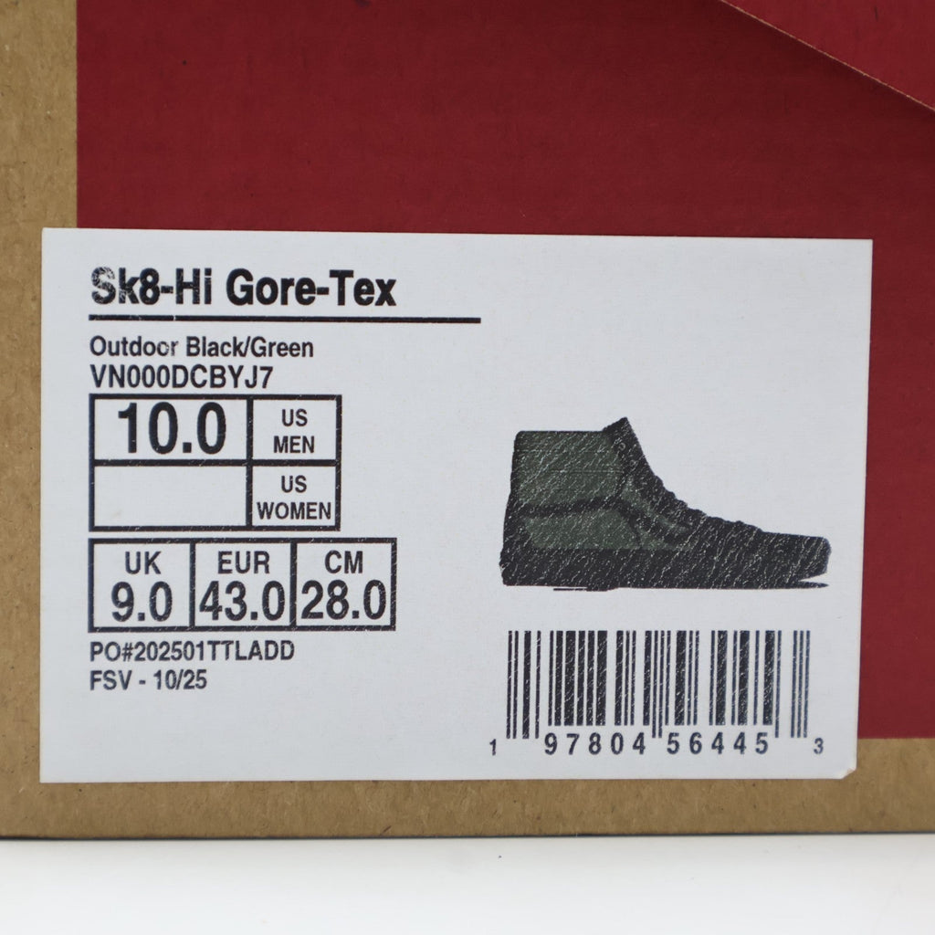 VN000DCBYJ7 Vans Sk8-Hi GORE-TEX Outdoor Black Green (Men's)