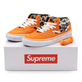 VN0A5KYAORA Supreme Vans Leopard Half Cab Orange White Brown (Men's)