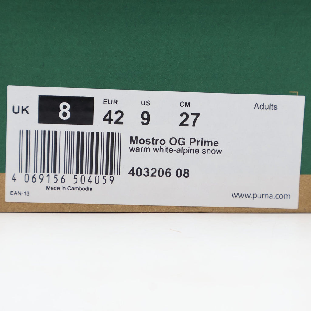 403206-08 Puma Mostro OG Prime Warm White Alpine Snow (Men's)