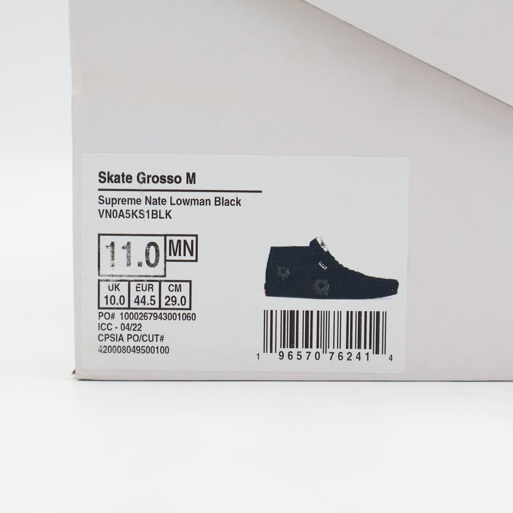 VN0A5KS1BLK Nate Lowman Supreme Vans Skate Grosso Mid Bullet Hole Black (Men's)