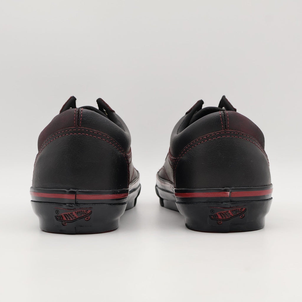 VN000EDAKRK Vans Premium Old Skool Leather Dark Red Black Tania Cruz (Men's)