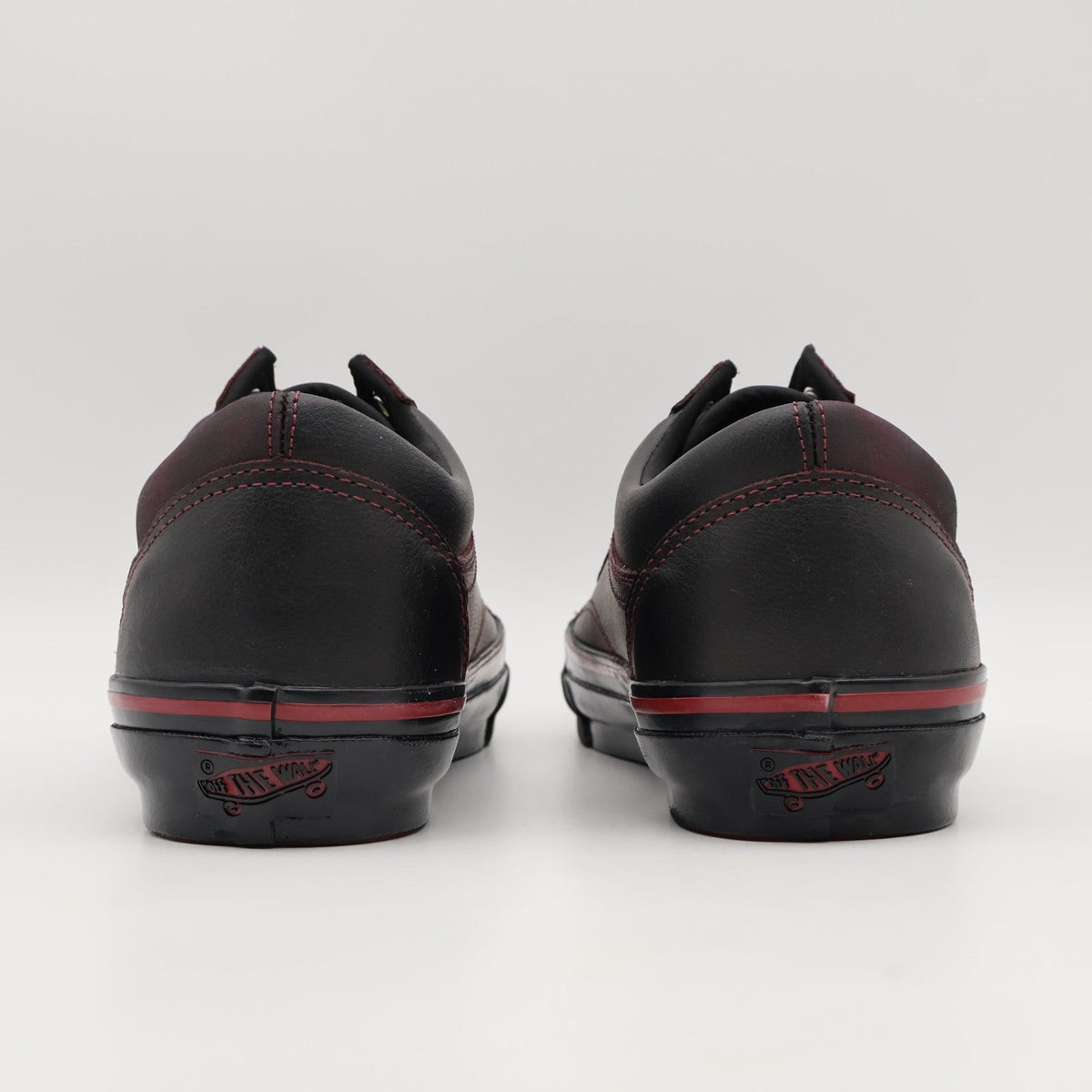 VN000EDAKRK Vans Premium Old Skool Leather Dark Red Black Tania Cruz (Men's)
