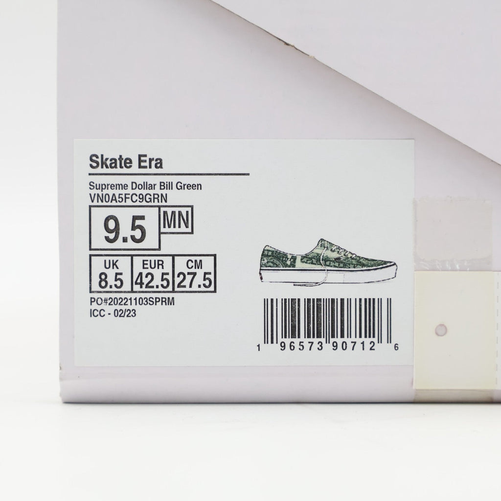 VN0A5FC9GRN Supreme Vans Doller Era Green White (Men's)