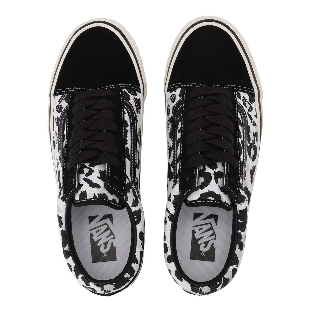 VN000D56BA2 Vans Premium Old Skool Leopard Black White (Men's)
