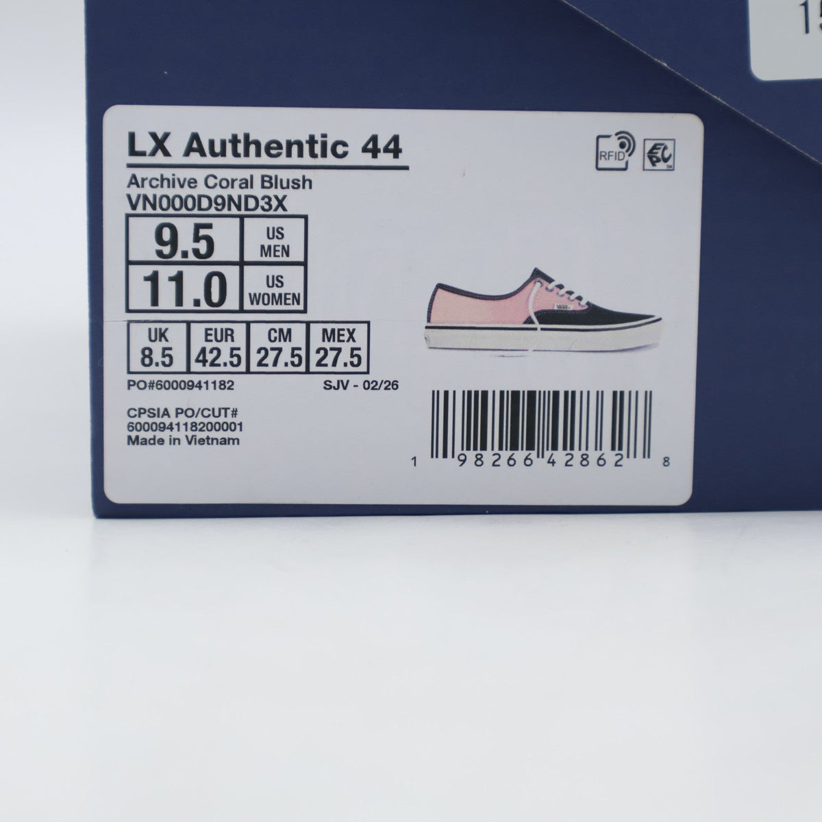 VN000D9ND3X Vans PREMIUM AUTHENTIC 44 ARCHIVE CORAL BLUSH (Men's)