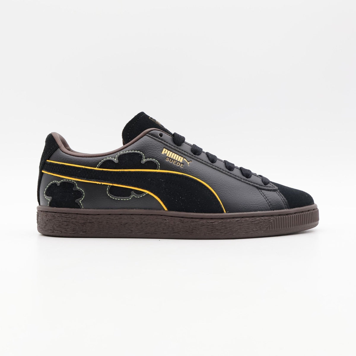 396525-01 ONE PIECE Puma Suede Blackbeard Puma Black Dark Chocolate (Men's)