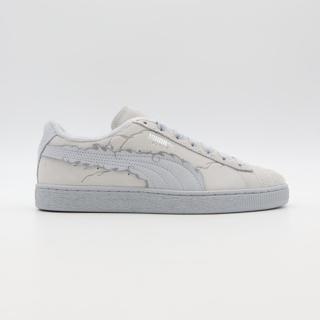 396524-01 ONE PIECE Puma Suede Luffy Gear 5 Feather Gray Platinum Gray (Men's)