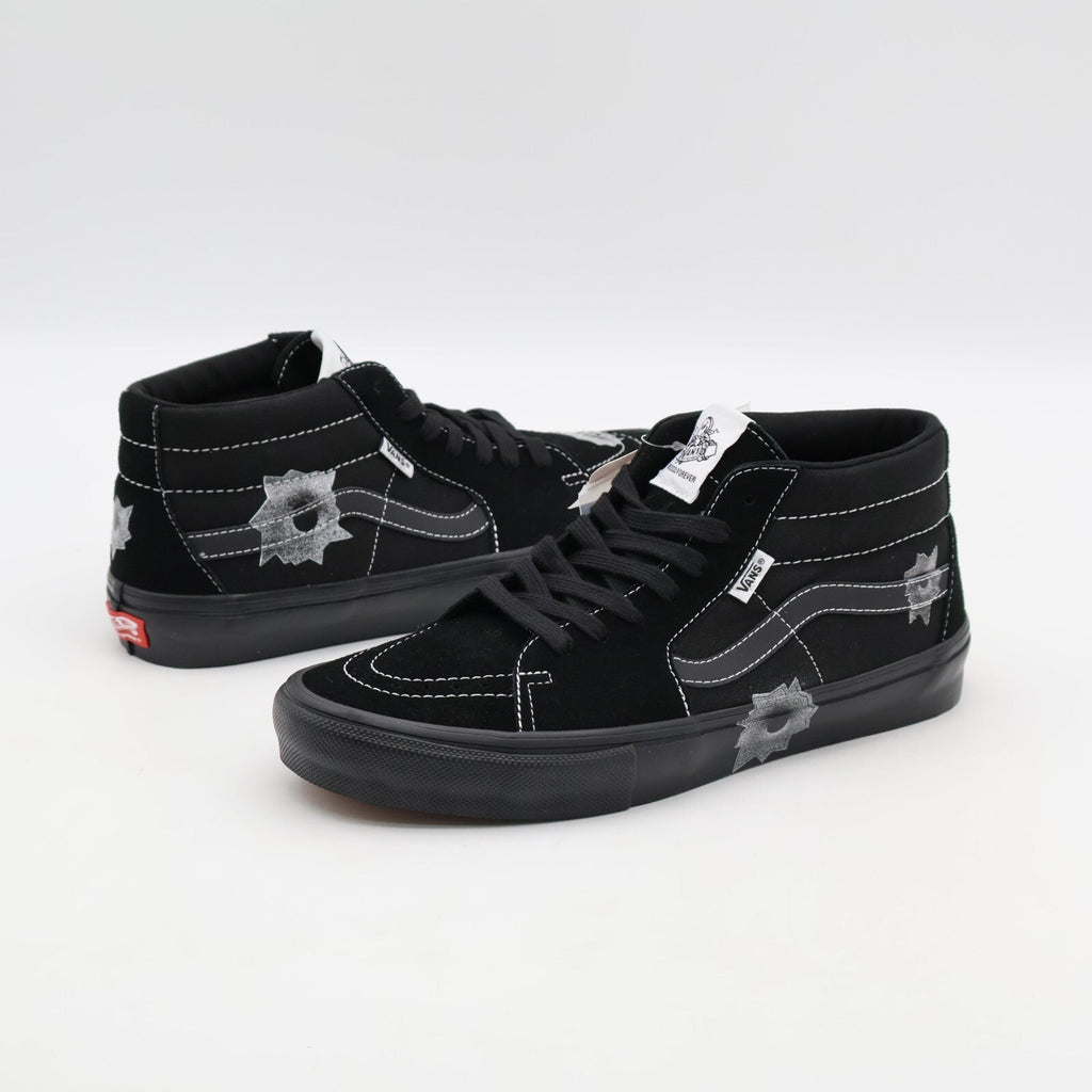 VN0A5KS1BLK Nate Lowman Supreme Vans Skate Grosso Mid Bullet Hole Black (Men's)