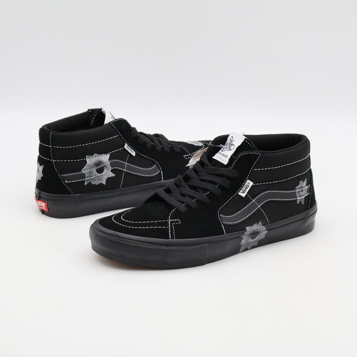 VN0A5KS1BLK Nate Lowman Supreme Vans Skate Grosso Mid Bullet Hole Black (Men's)