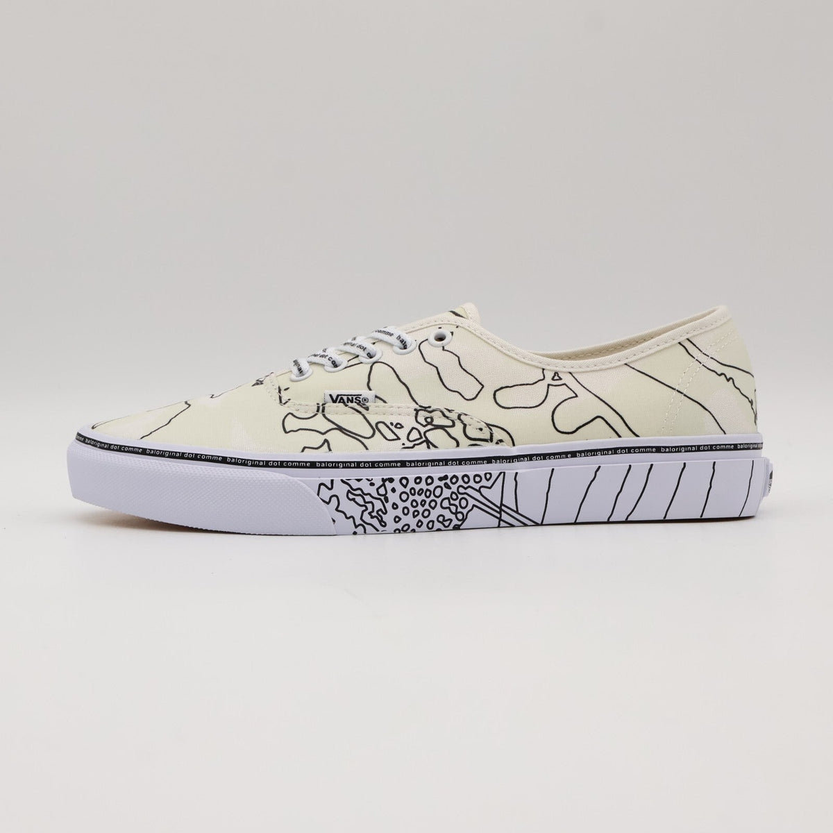 684481-0001 Bal Vans Authentic Natural Off White Line Drawing (Men's)