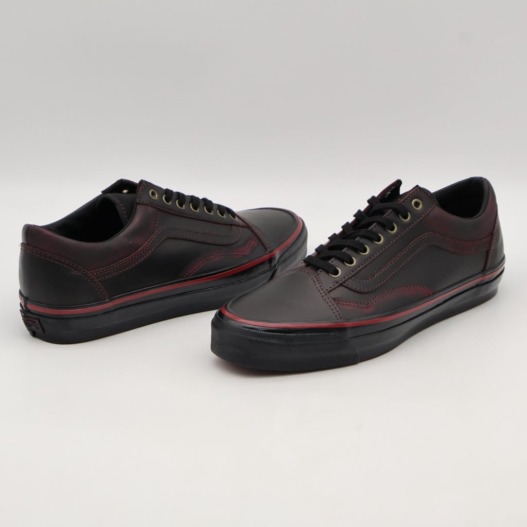 VN000EDAKRK Vans Premium Old Skool Leather Dark Red Black Tania Cruz (Men's)