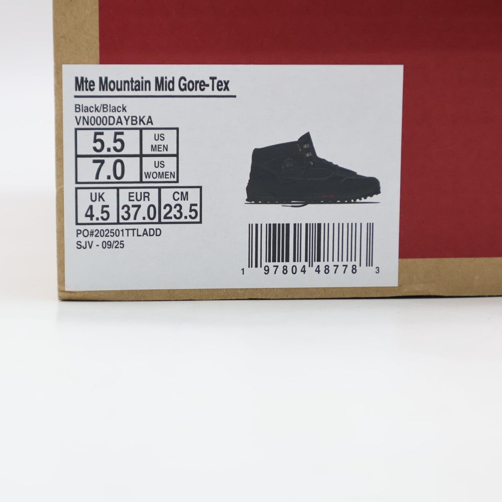 VN000DAYBKA Vans Mt.Edition Mid GORE-TEX Insulated Black Black (Men's)