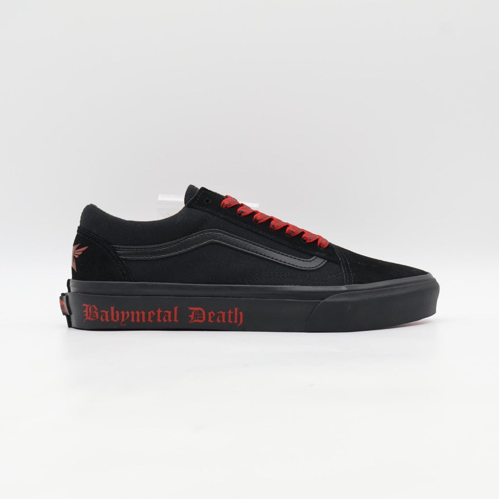703000-0001 BABYMETAL Vans Old Skool Black Red (V36CF BABYMETAL) (Men's)