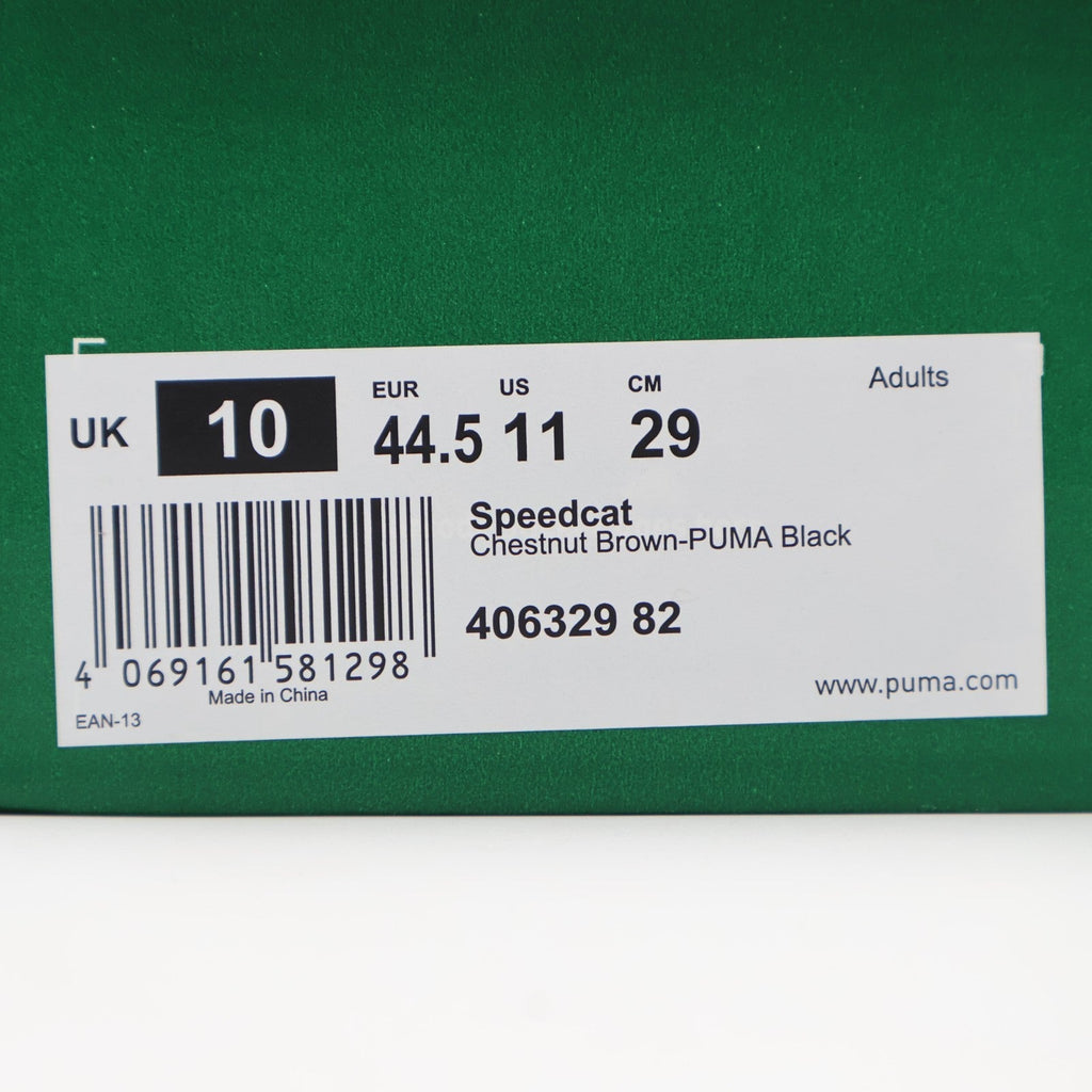 406329-82 Puma Speedcat Chestnut Brown Puma Black (BILLY'S Exclusive) (Men's)