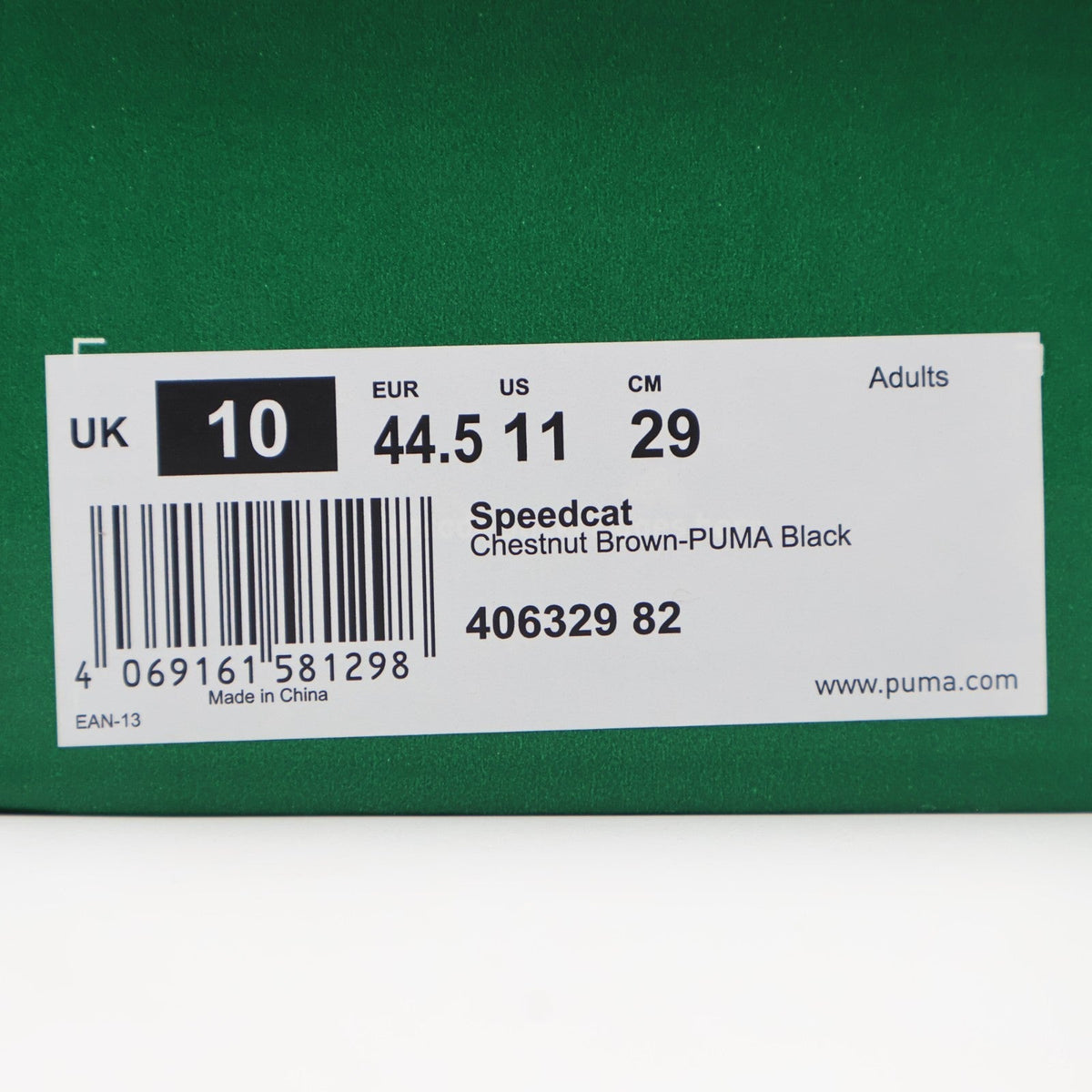 406329-82 Puma Speedcat Chestnut Brown Puma Black (BILLY'S Exclusive) (Men's)