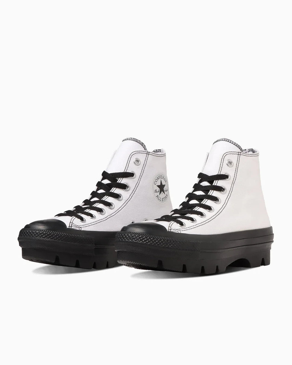 31311790 Converse All Star Chunk Backzip Hi White Black (Men's)