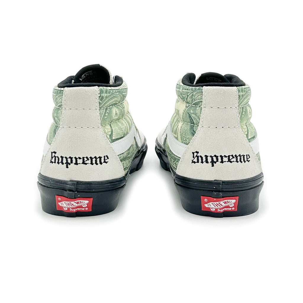 SUP-VANS-23SS-SGM-W Supreme Ã Vans Doller Skate Grosso Mid White