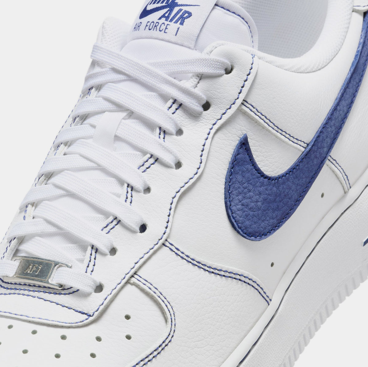 Air Force 1 '07 LV8 Mens Lifestyle Shoes (White/Deep Royal Blue)