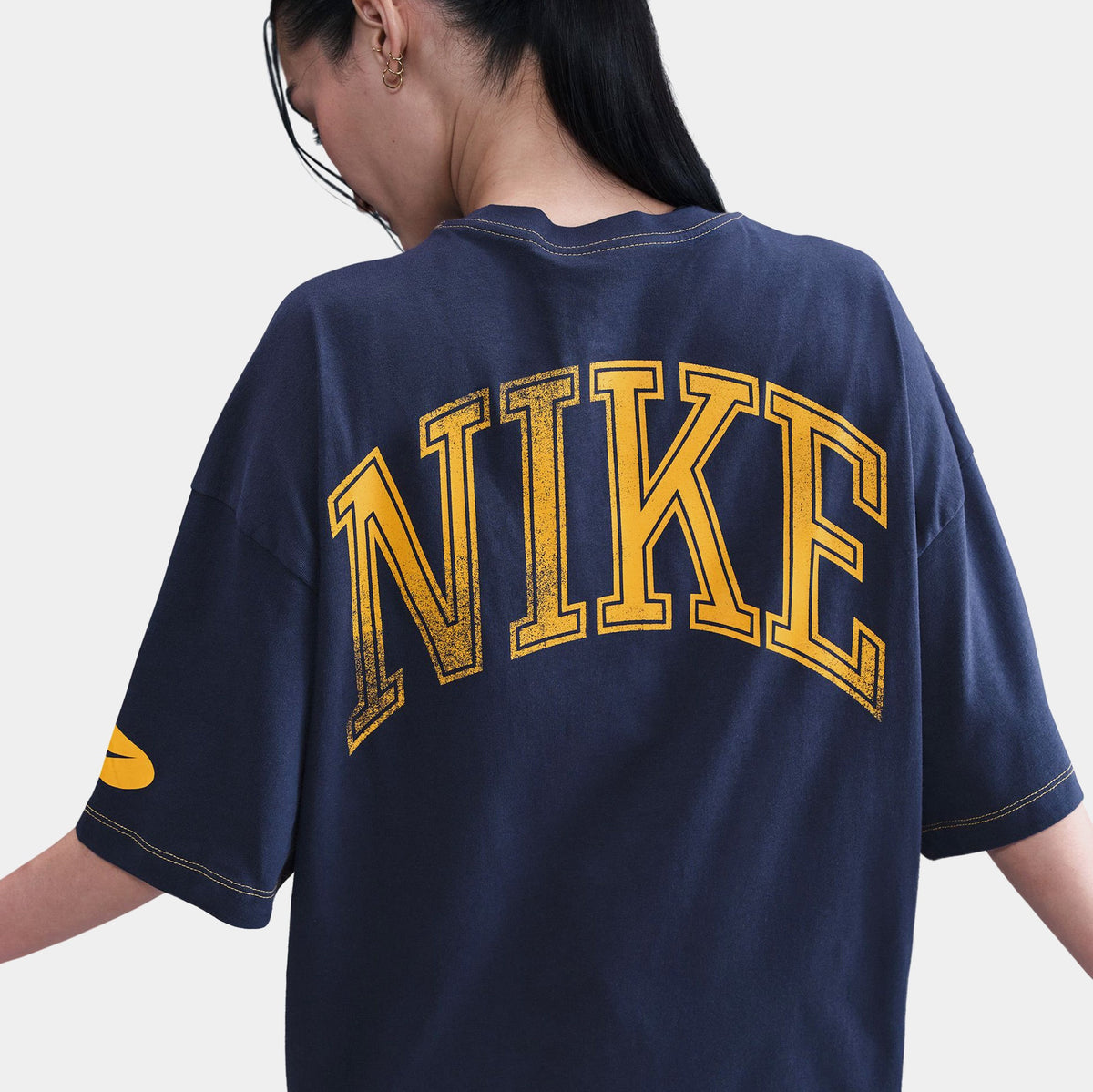 NSW 95 Oversized Womens Short Sleeve Shirt (Navy/Gold)