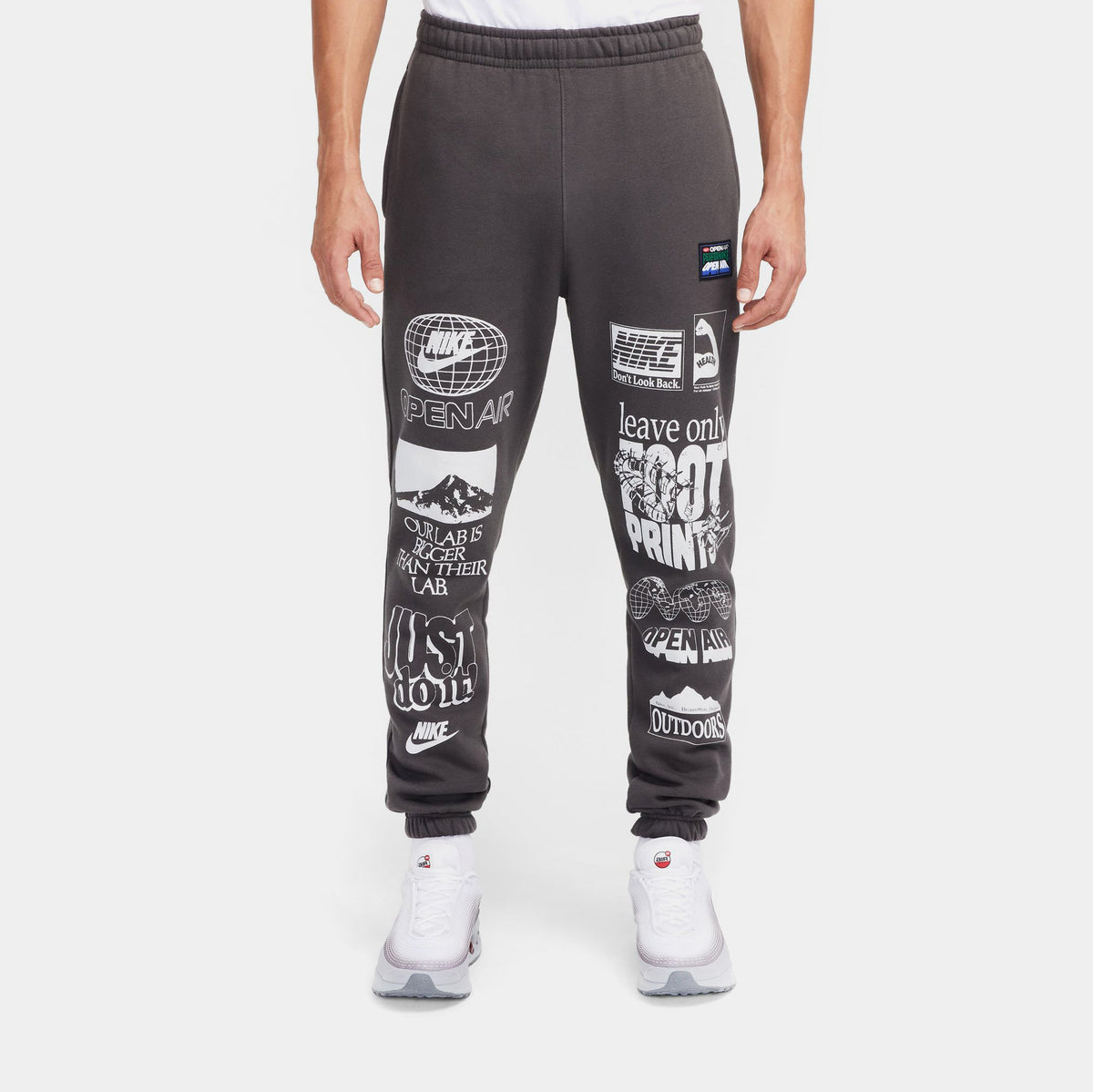 NSW Club Fleece Joggers Mens Sweatpants (Grey/Brown)