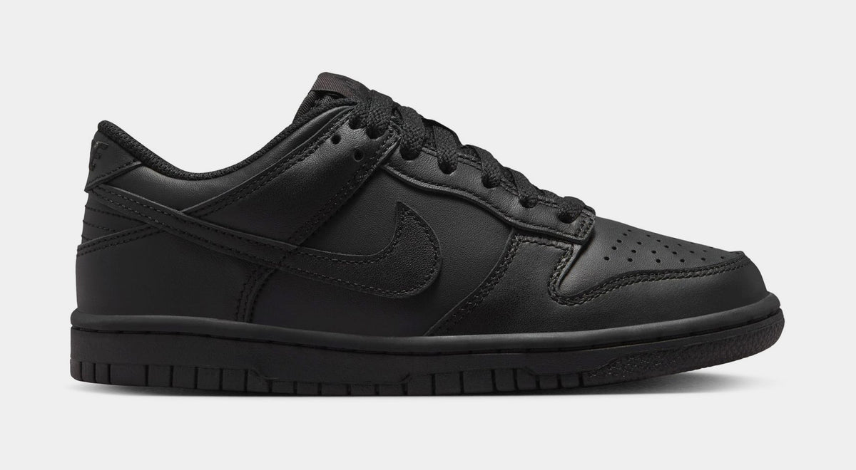 Dunk Low Grade School Lifestyle Shoes (Black/Black/Black)
