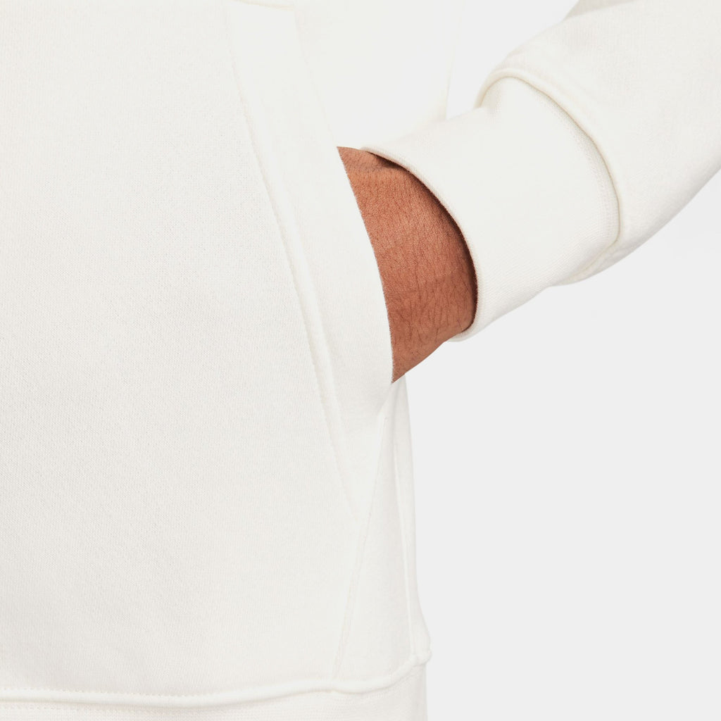 NSW Club Fleece Full Zip Up Mens Hoodie (White)