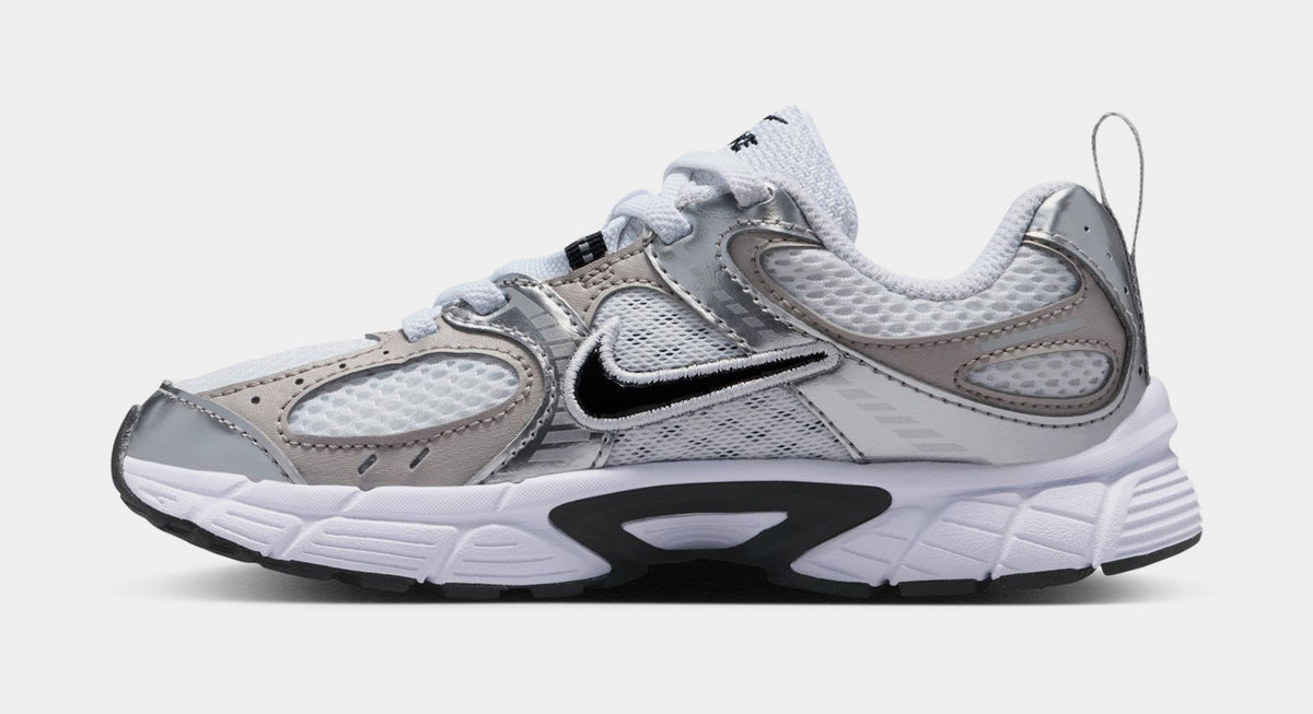 V5 RNR Preschool Running Shoes (White/Black/Vast Grey/College Grey)