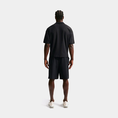 24.7 PerfectStretch Dri Fit UV Button Up Mens Short Sleeve Shirt (Black/Dark Smoke Grey)