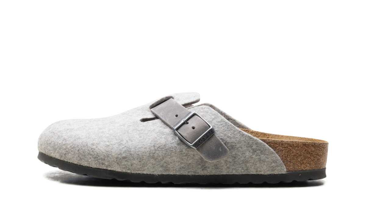 Boston Natural Leather-Felt "Light Grey - Narrow FIt" 1026163