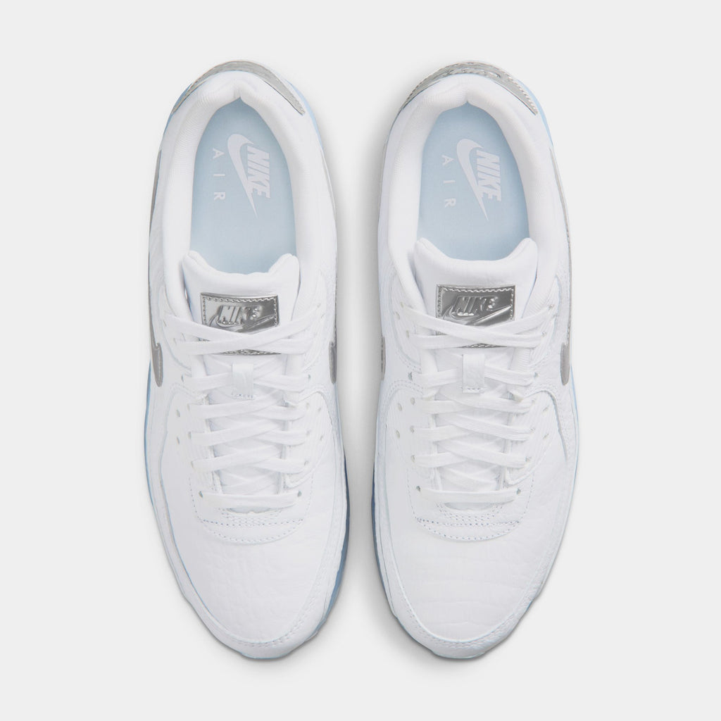 Air Max Terrascape 90 Mens Running Shoes (White/Chrome/Blue Tint/Pure Platinum)