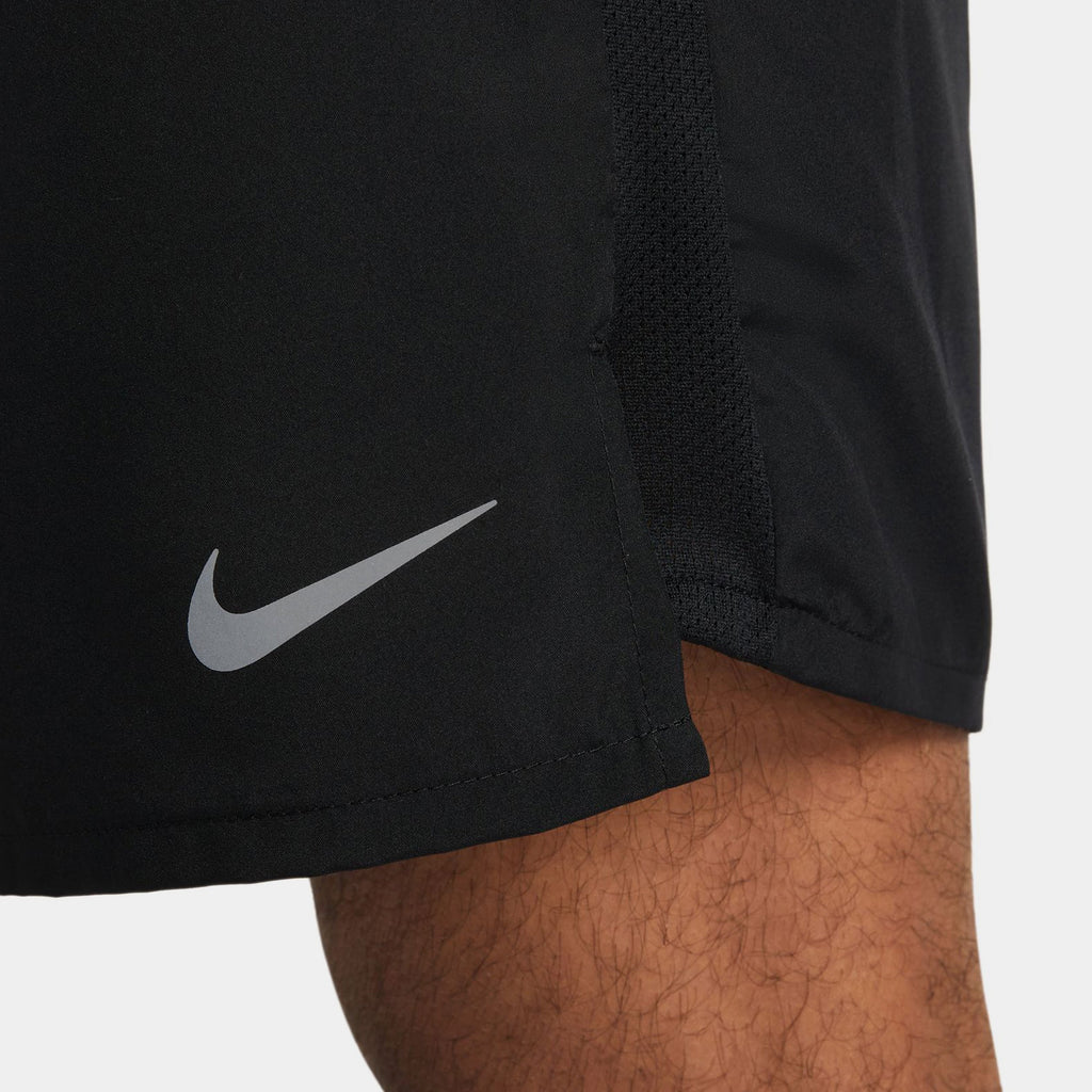 Challenger Dri Fit 7" 2-In-1 Mens Shorts (Black/Black/Black)